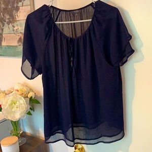Dark blue top